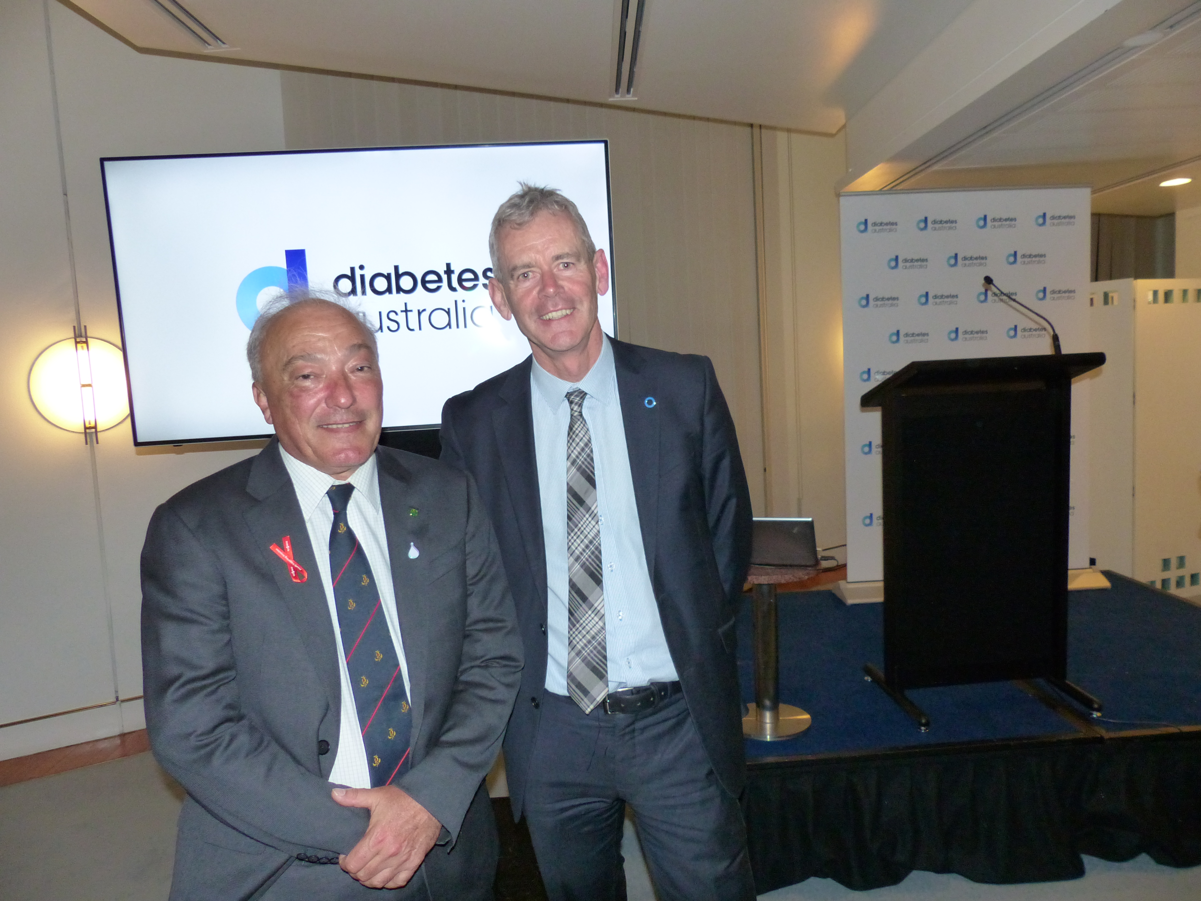 MEMBER FOR MACARTHUR GETS HIS SOCKS OFF TO PROMOTE AWARENESS OF DIABETES RELATED FOOT PROBLEMS AND AMPUTATIONS Main Image